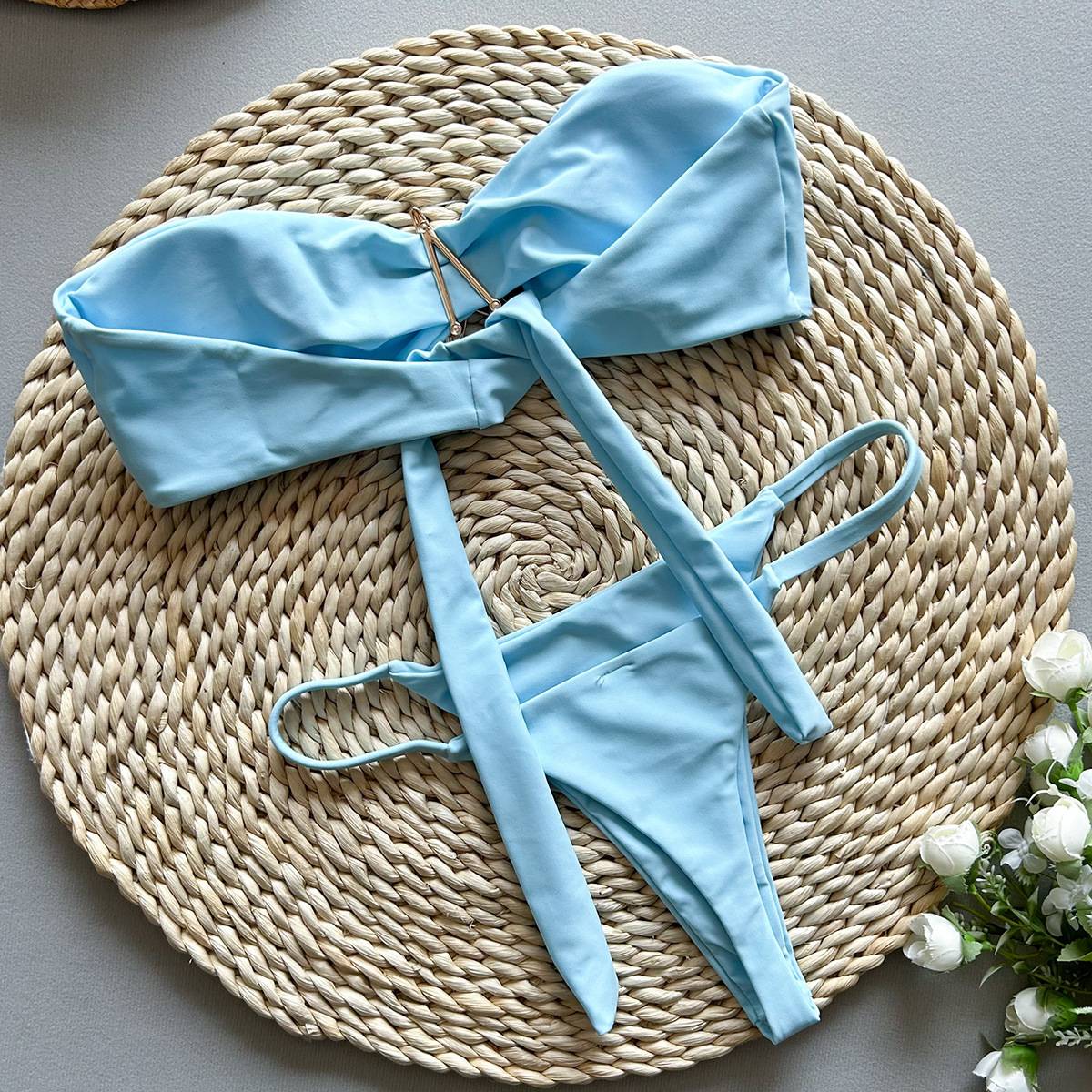 2025 Sexy Push Up Micro Bikini Women Swimsuit Female Swimwear Thong Bikinis Set Solid Brazilian Beach Wear Bathing Suit Biquini