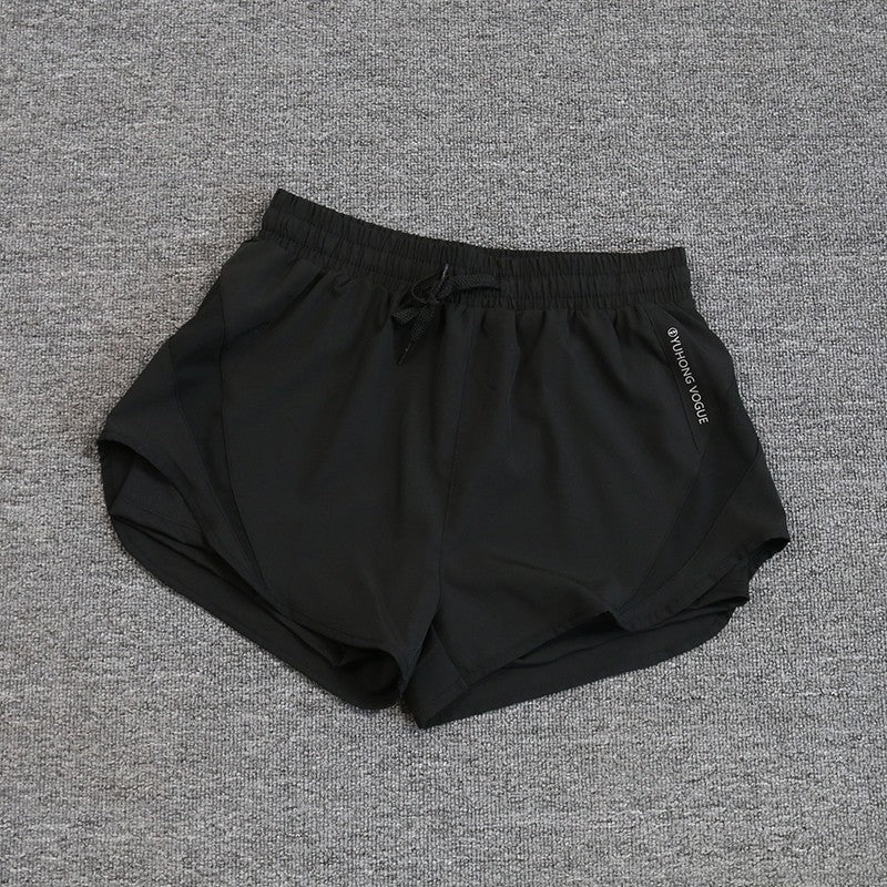 2024 summer cross-border foreign trade Fitness running exercise shorts women's breathable quick-drying anti-exposure short pants