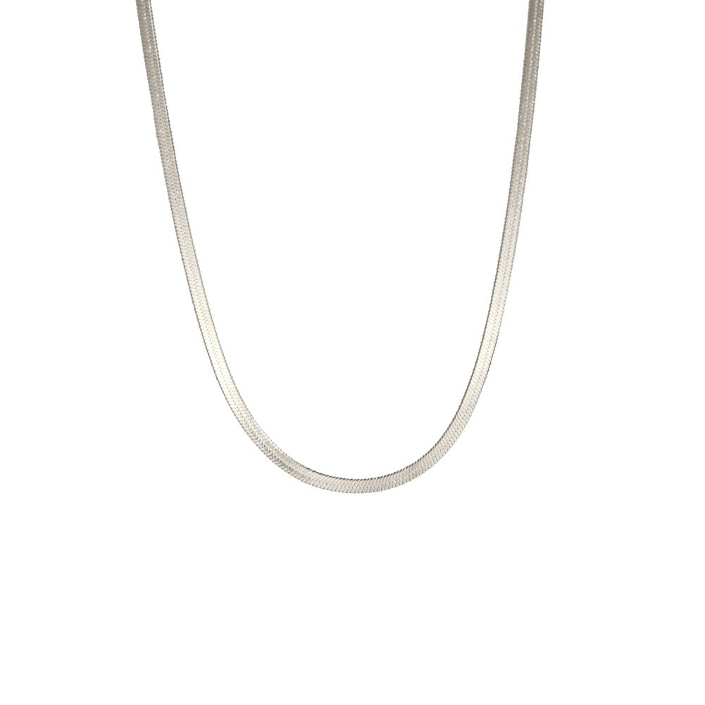 Colar Masculino Hip Hop Snake Chain Nova Moda Aço Inoxidável Cor Prata Acessórios de Joalheria Presente de Festa