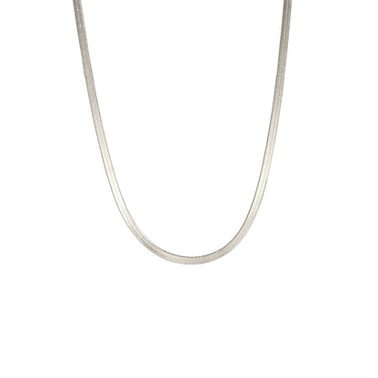 Colar Masculino Hip Hop Snake Chain Nova Moda Aço Inoxidável Cor Prata Acessórios de Joalheria Presente de Festa