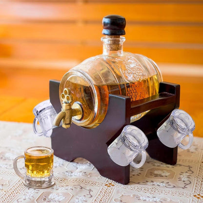 1/6Pcs Mini Clear Beer Stein, 2oz Beer Mugs, Shot Glasses for Drinking Beer Festival Birthday Party Supplies, Wedding Wine Glass