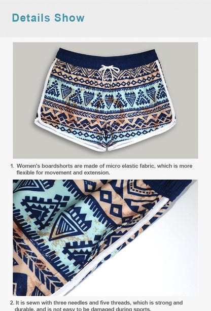 HOTMANGO Women's Beach Shorts Quick Drying Loose and Comfortable for Surfing Swimming Watersports Large Size Brand Direct Sales