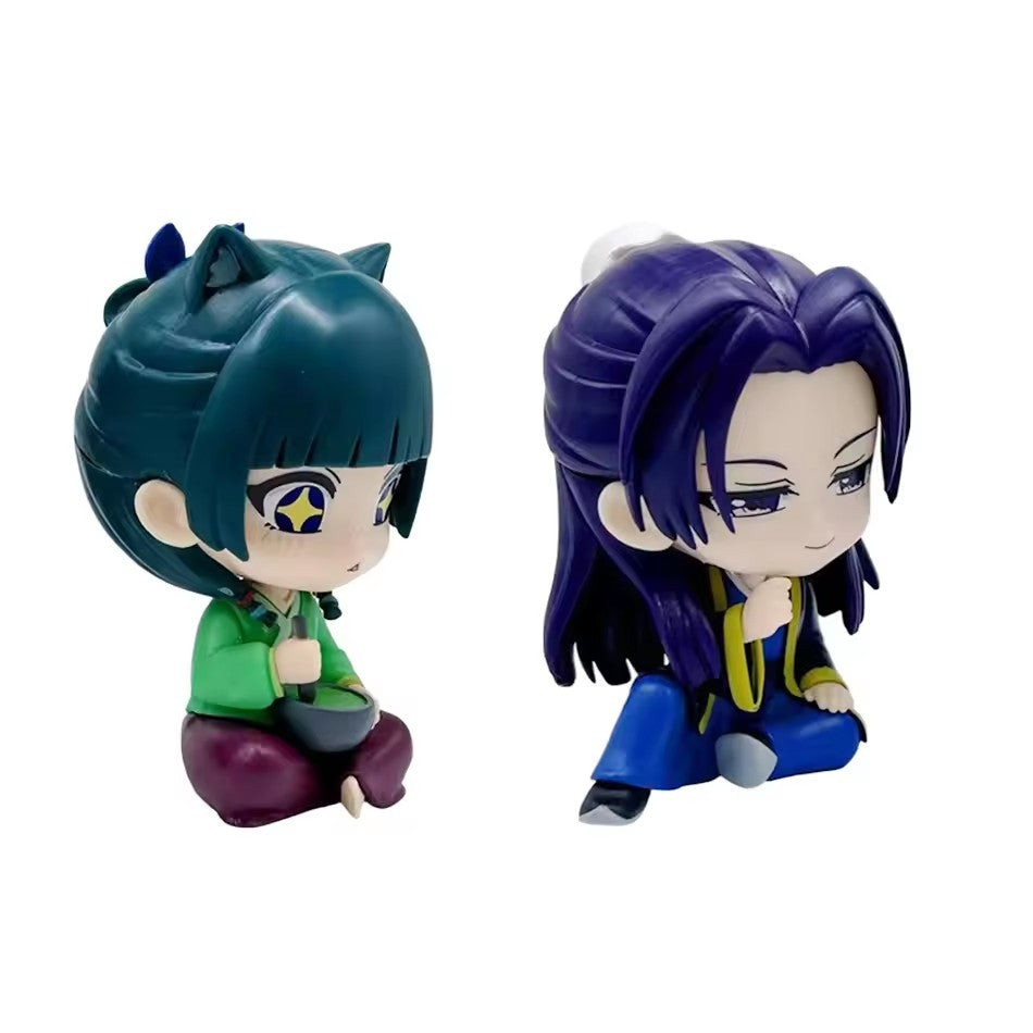 The Apothecary Diaries Maomao Jinshi Q Version Mini Figure Anime Periferia Kawaii Sentado Brinquedos Enfeites de Carro de Mesa Modelo Presentes
