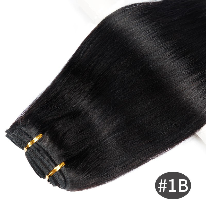 Doreen 160G 200G 240G Série Volume Cabelo Humano Liso Remy Brasileiro Com Tic Tac Extensões de Cabelo Cabeça Inteira 10 Peças 40 a 60 Centímetros
