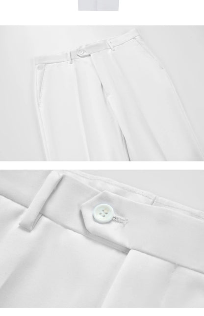 2025 Suit (Blazer+ Trousers) Men's Fashionable Gentleman Business Double-breasted British-style Banquet Host Casual Wedding Suit