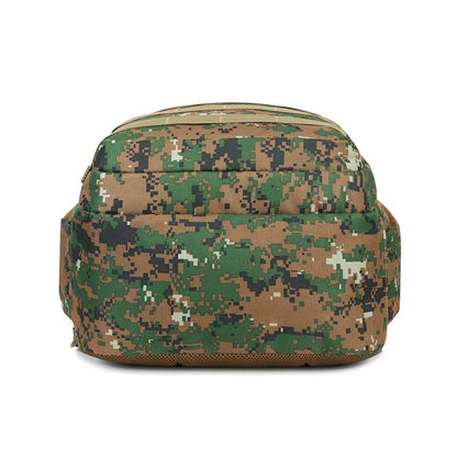 Camouflage large-capacity backpack - zipper closure, hiking, traveling, outdoor adventure backpack