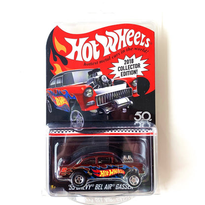Hot Wheels Carros 2018 Edição de Colecionador CUSTOM GMC PANEL VAN BEL AIR GASSER 1/64 Modelo de Metal Fundido Veículos de Brinquedo HNR88