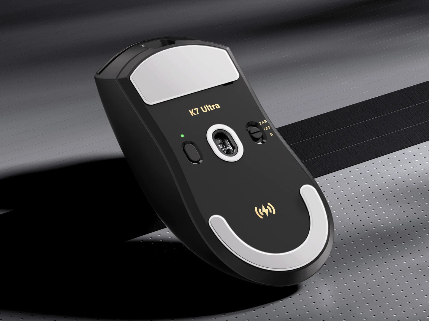 MCHOSE K7 Ultra Mouse Gamer Sem Fio PAW3950 Taxa de Sondagem Dupla de 8K Leve Base de Carregamento Magnético Sem Fio Esports Escritório