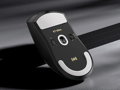MCHOSE K7 Ultra Mouse Gamer Sem Fio PAW3950 Taxa de Sondagem Dupla de 8K Leve Base de Carregamento Magnético Sem Fio Esports Escritório