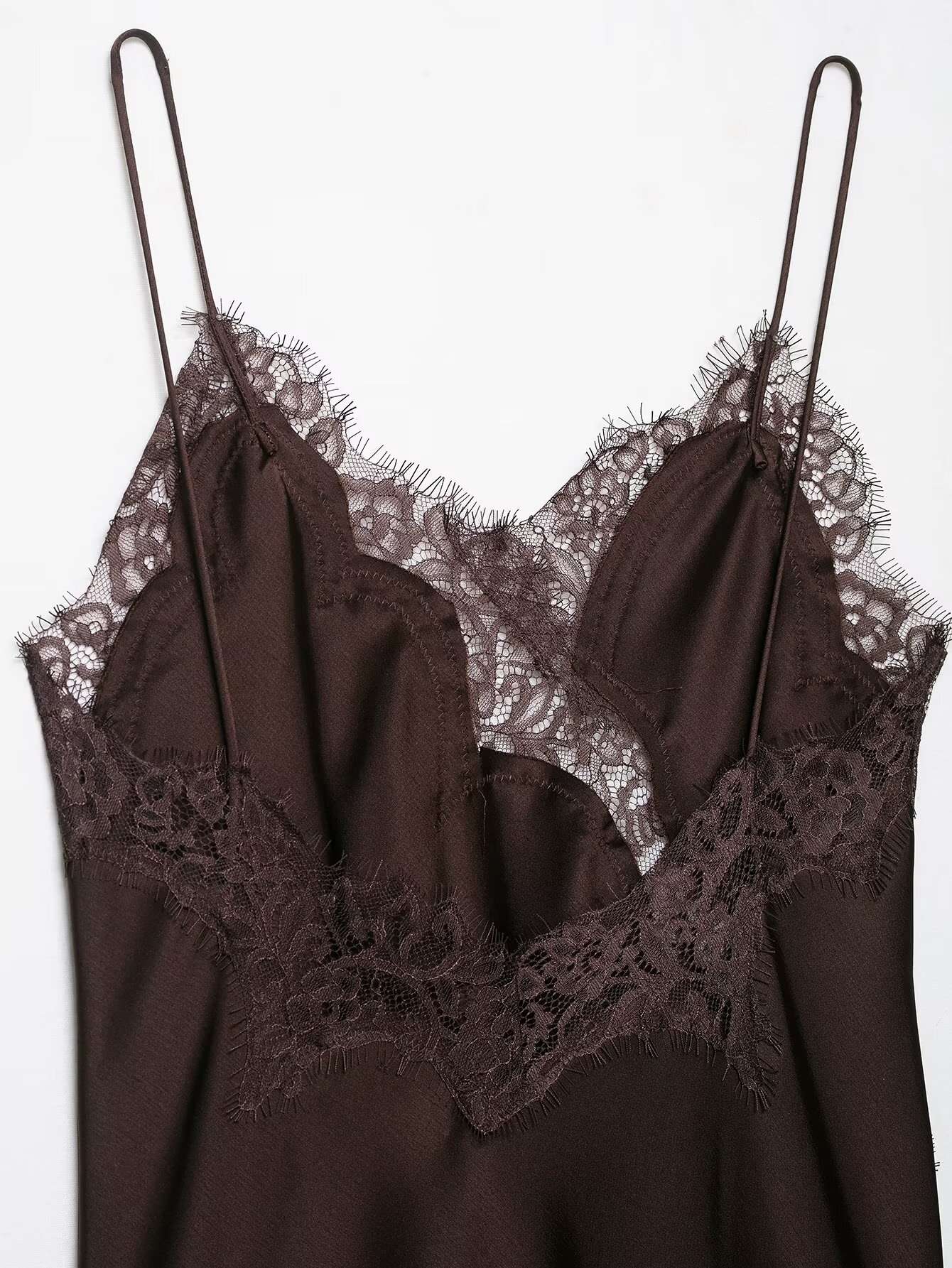 UNIZERA Women's Lace Asymmetrical Dress Sexy Suspender Summer 2025 New Temperament Fashionable