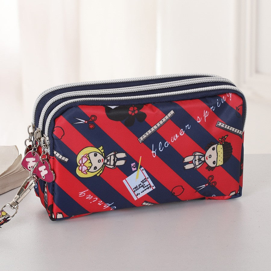 New large-capacity ladies' mobile phone bag, ins European and American style wrist strap loose change clutch