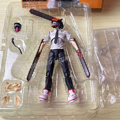 Shf Chainsaw Man Action Figure Denji Figurine PVC Movable Ko Collection Doll Anime 15cm Chainsaw Demon Figures Model Toys Gifts