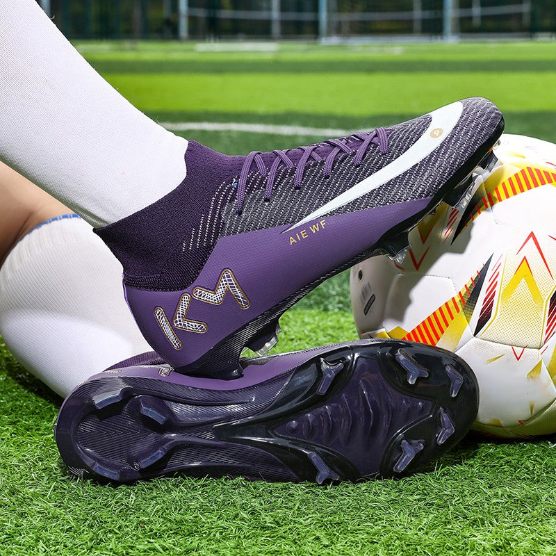 New Men Soccer Shoes Adult Futsal Sport Indoor Football Boots Cleats Non-Slip Boys Grass Ultralight Turf Comfortable Match