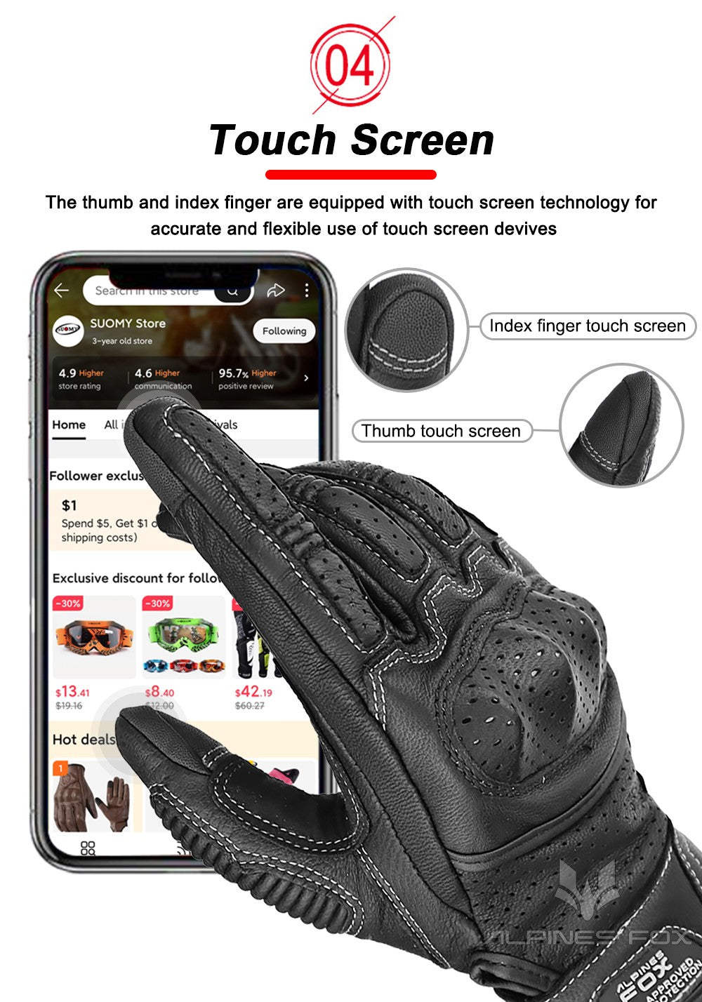 Luvas de Couro Perfurado Retrô de Verão para Motocicleta Masculino Feminino Luvas de Dedo Completo para Motocross Motoqueiro Guantes Moto Equipamento M-XXL