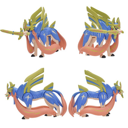 Bonecos e figuras de ação Pokémon TOMY originais: Zacian, Zamazenta, Reshiram, Arceus, Lunala, Rayquaza, Giratina, Zygarde, Palkia, Kyogre - Brinquedos de PVC