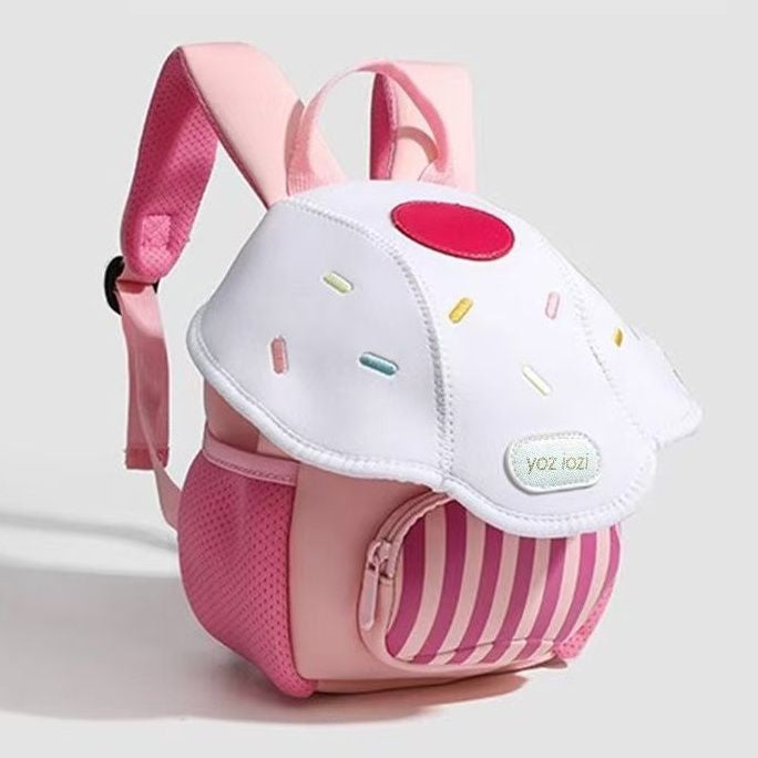 Mochila Infantil Mini Cogumelo Fofo, Presente de Ano Novo 2025, Mochila de Desenho Animado Nova para Bebês, Masculina e Feminina