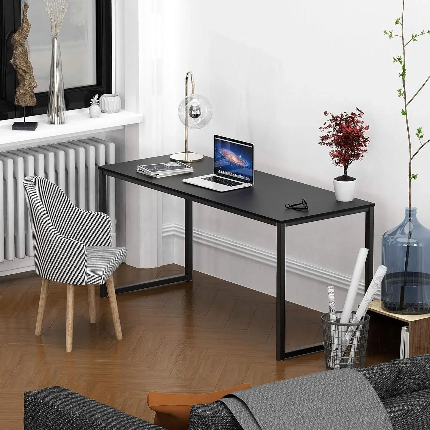 Mission 55-Inch Home Office Computer Desk, Black