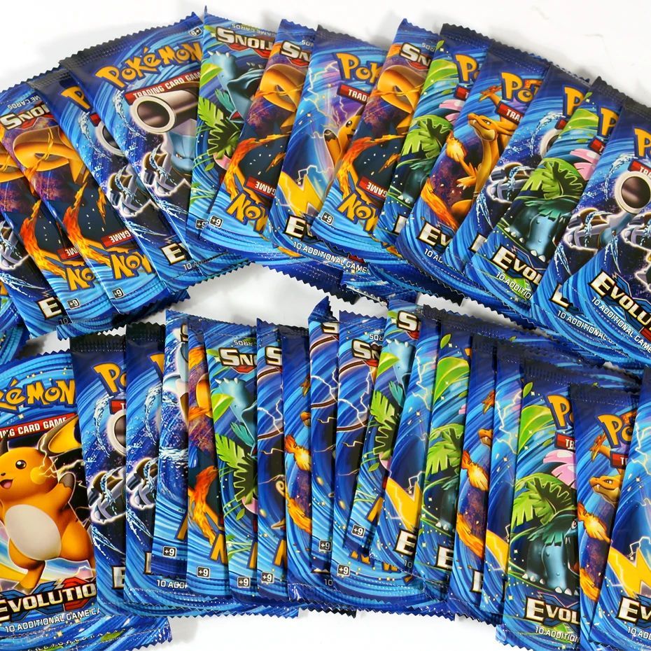 ?Mais Recente 324 Peças Cartas Pokémon Sol & Lua XY Evoluções Caixa de Booster Pokémon Brinquedo de Cartas Colecionáveis para Crianças?