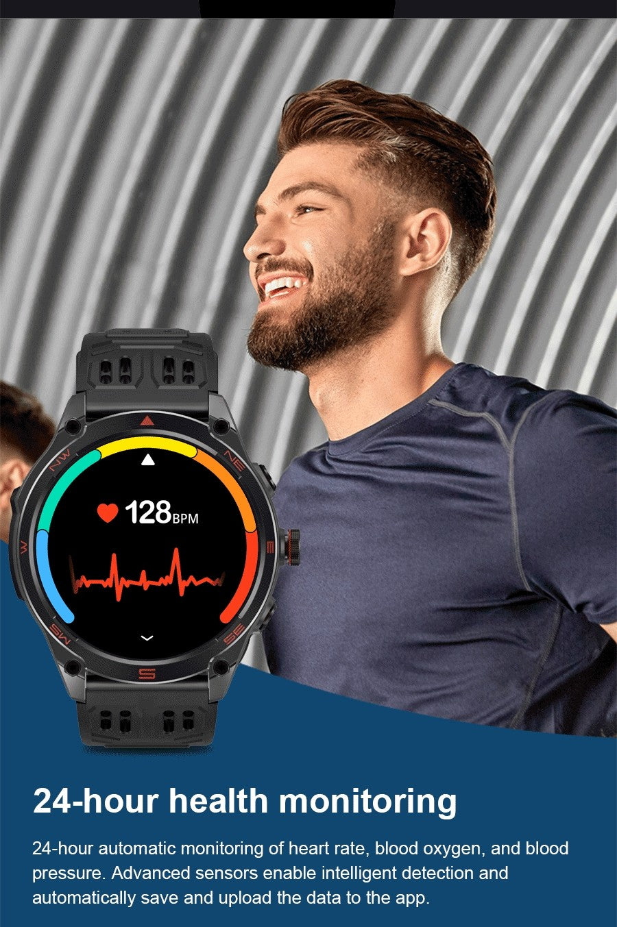 Novo T-Rex3 Ultra 1000mAh Bateria Smartwatch GPS Integrado Bússola 10ATM À Prova D'água Rastreador Esportivo Smartwatches Militares para Atividades ao Ar Livre