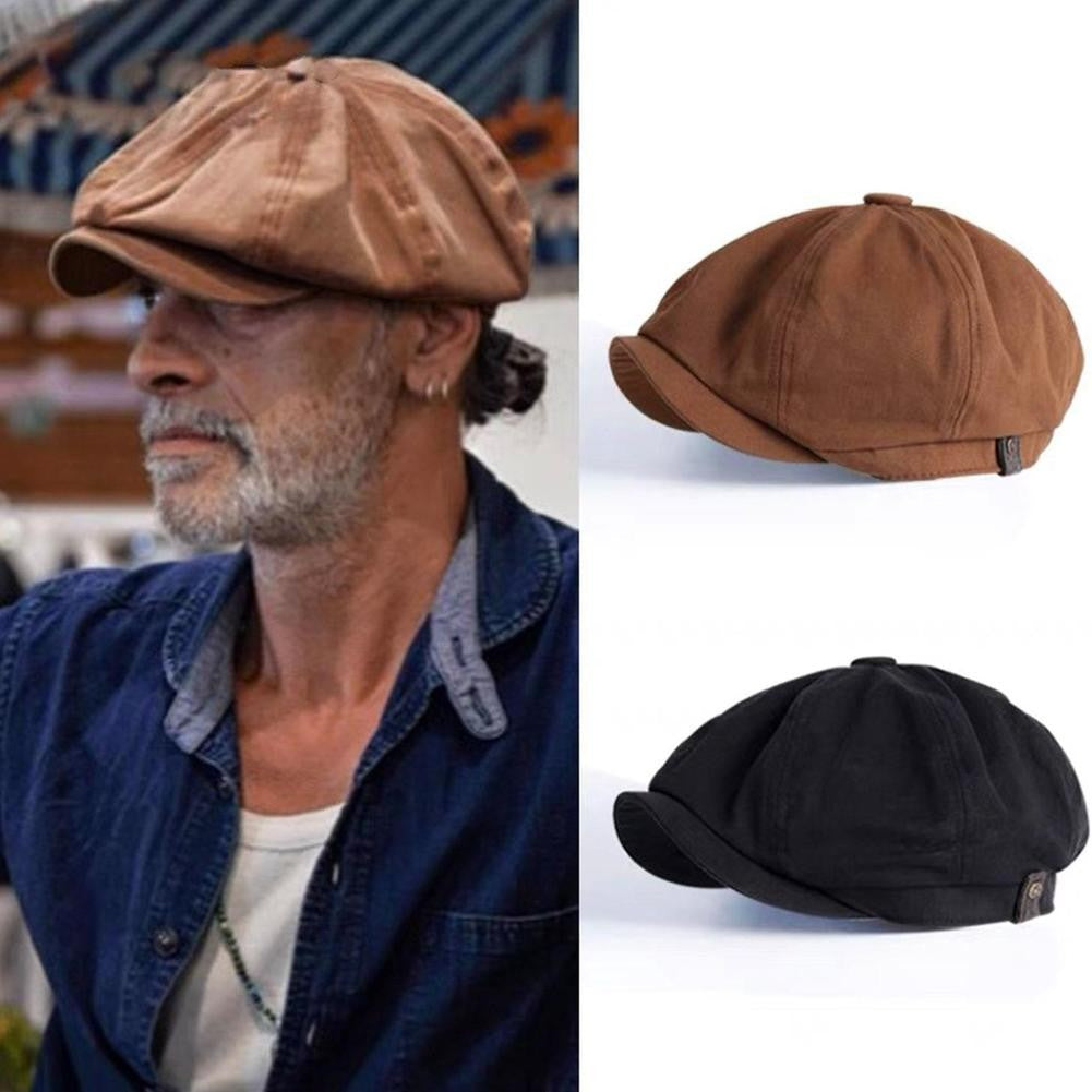 Men Retro Beret British Hat Wool Blend Vintage Herringbone Tweed Men Casual Newsboy Hat Flat Cap British Style Newsboy Cap 2026