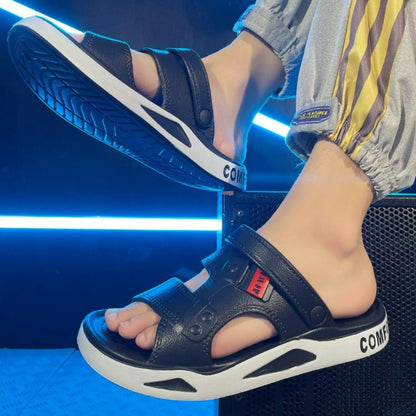 Summer Men's Slippers EVA Sandals Outdoor Light Slippers Platform Sole Casual Men Beach Shoes Non-slip Open-toe Male Sandals New