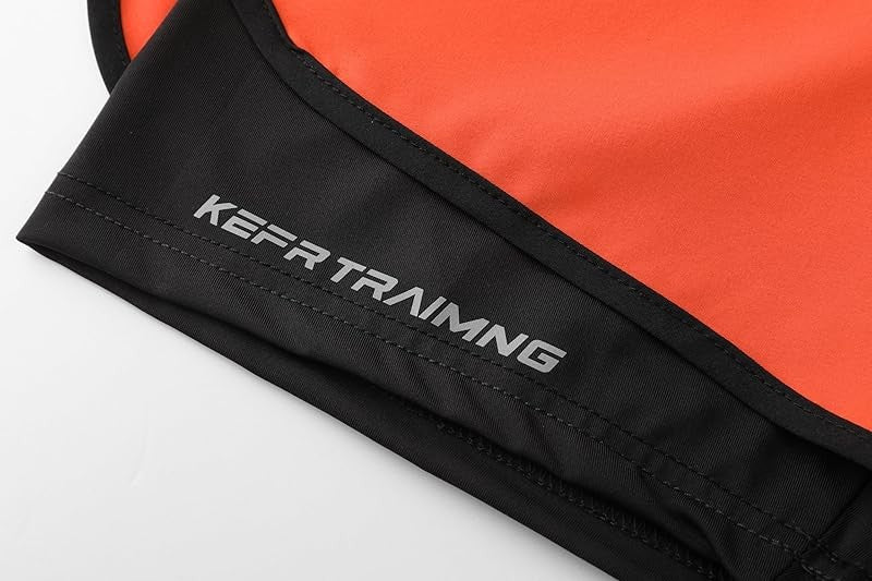 Men's two-piece sports shorts quick drying running fitness gym sports basketball shorts with lining