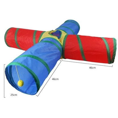 Túnel para Gatos Dobrável Túnel para Gatos Suprimentos para Animais de Estimação Brinquedo de Gato de Passar Túnel de Brincar Barril Perfurado Respirável para Papel de Barulho Interno