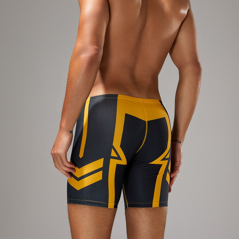 SEOBEAN Men's Low-Waist Boxer Shorts Swimming Trunks Hot Spring Pants Men's Swimsuit Comfortable Briefs Water Sports Gear