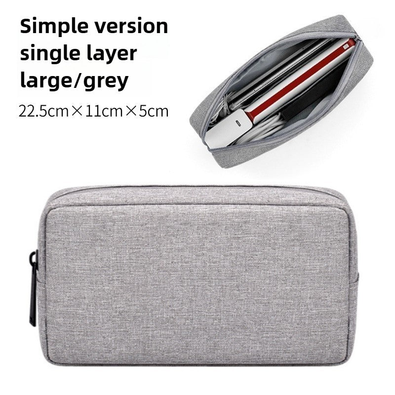 Travel Essentials Pouch Organizer for USB Cables Earphones Gadgets Storage Bag Digital Accessories Makeup Cover Devices