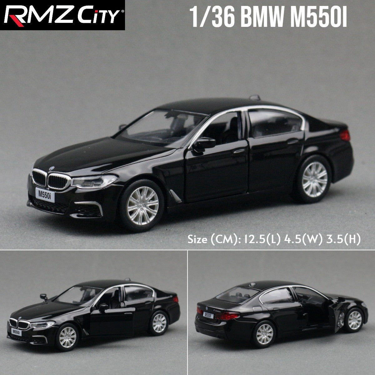 1/36 BMW M2 M3 M4 M5 Modelo de Carro de Brinquedo para Crianças RMZ City Miniatura de Metal Fundido de Corrida com Fricção para Coleção, Presente para Meninos