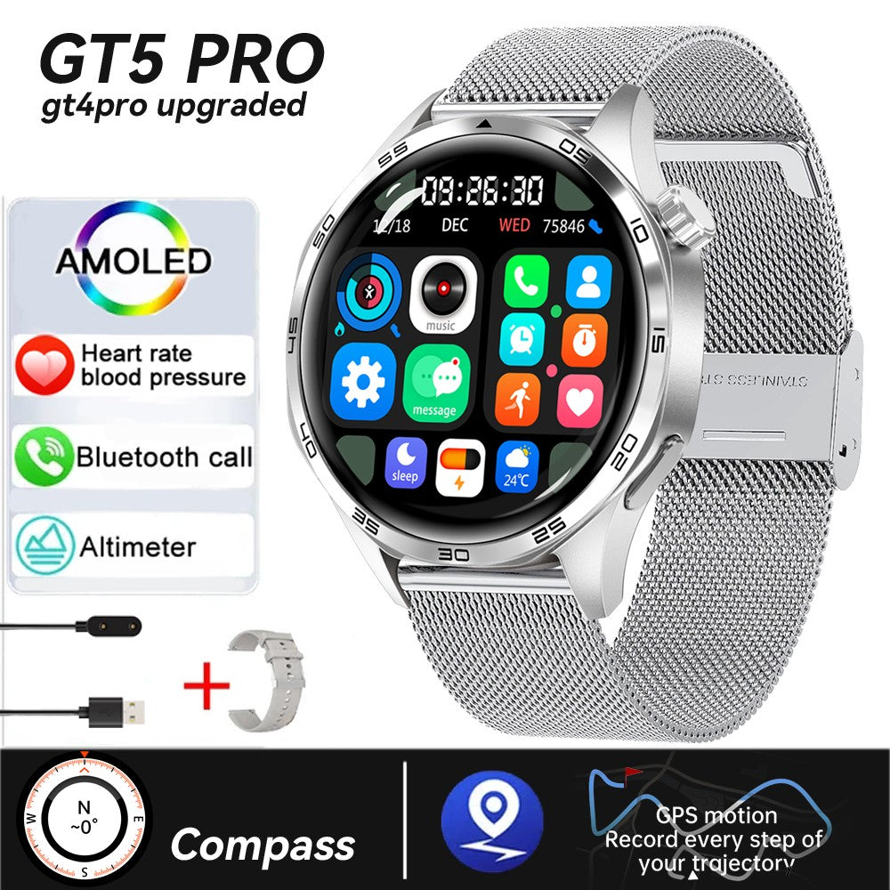 Xiaomi 2025 New GPS NFC Smart Watch Men 360*360 AMOLED Screen Heart rate Bluetooth Call IP67 Waterproof Man Smartwatch