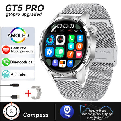 Xiaomi 2025 New GPS NFC Smart Watch Men 360*360 AMOLED Screen Heart rate Bluetooth Call IP67 Waterproof Man Smartwatch