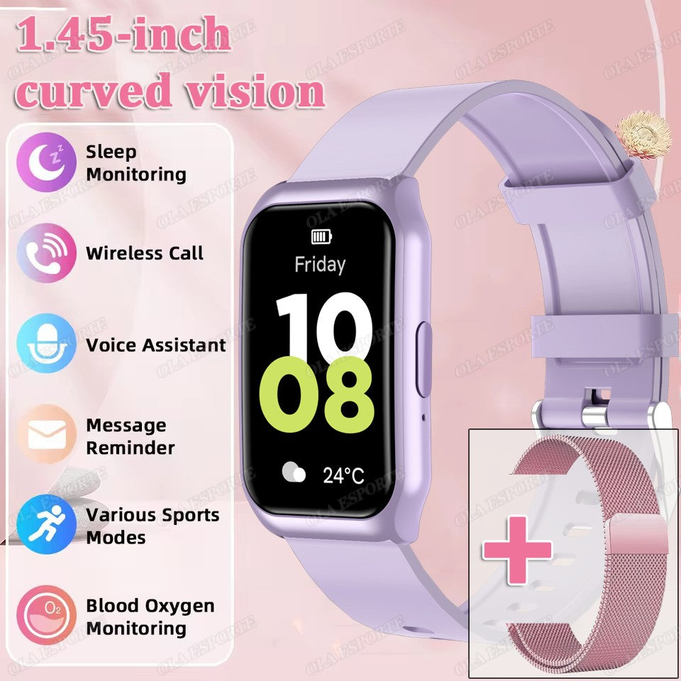 New Curved Screen Smart Watch 2025 For Health Watch Heart Rate Blood Oxygen/Pressure Sleep Monitor Sports Waterproof Smartwatch