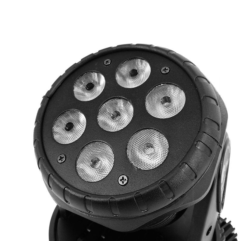 SHEHDS 1pcs LED 7x12W  Par Light 7x18W RGBWA+UV Moving Head Light Wash DMX 512  DJ Dicso Nightclub Party Christmas Audience