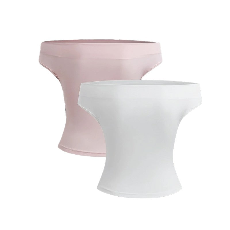 2 Piece Set Pleated Asymmetric Crop Top Woman T-shirts Strapless Top Female Sleeveless Sexy Tops Womens Cloth Fashion Streetwear