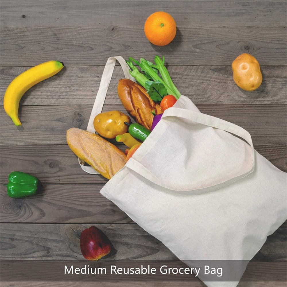 10/20/50Pcs Custom Cotton Tote Bag Eco-friendly Shoulder Bag Lightweight Reusable Shopping Bag Suitable For Promotions Gifts