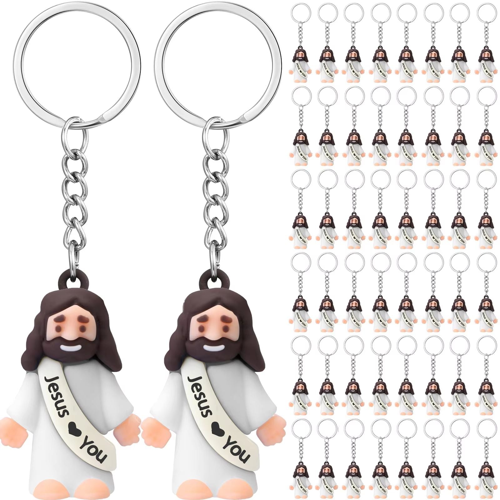 20-200PCS Little Jesus Figures Mini Jesus Figurines in Bulk Hide and Seek Religious Party Favor Sunday School Easter Egg Stuffer