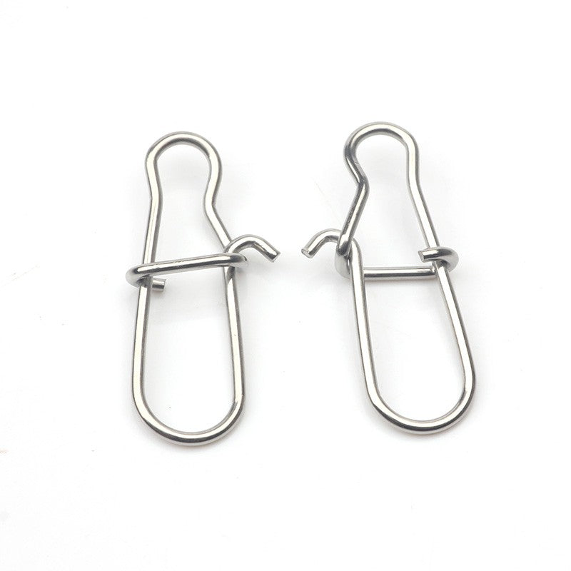 Rompin 100pçs 000-5# Anzol de Pesca Snap Pin 304 Aço Inoxidável Girador de Pesca Conector de Isca Acessórios Pesca