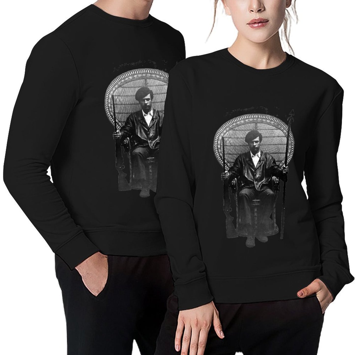 Huey P Newton Pullover blouse men's winter sweater men clothing graphic t shirts men sweatshirt male
