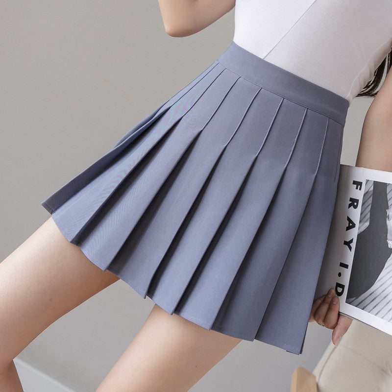 Harajuku Short Skirt New Korean Women Zipper High Waist School Girl Pleated Plaid Sexy Mini Preppy Style Falda Sexy Mujer