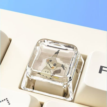 Pokemon Cross mechanical keyboard personalized anime keycap single Charmeleon Blastoise Eevee transparent cartoon keycap