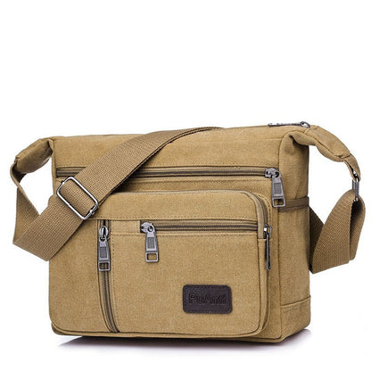 Men Canvas Shoulder Bags Casual Tote Travel Men's Crossbody Bag Luxury Messenger Bags Fashion High Quality Handbag