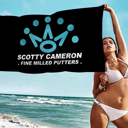 Scotty Camerons Flag Anime Beach Swimming Towel Soft Absorbent Washcloth Children's Gifts for Kids Travel Camping Gym