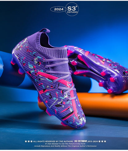 Mens Football Field Boots Ultralight Turf Indoor Society Training Soccer Shoes Cleats for Kids Sneakers TF/FG Football Shoes