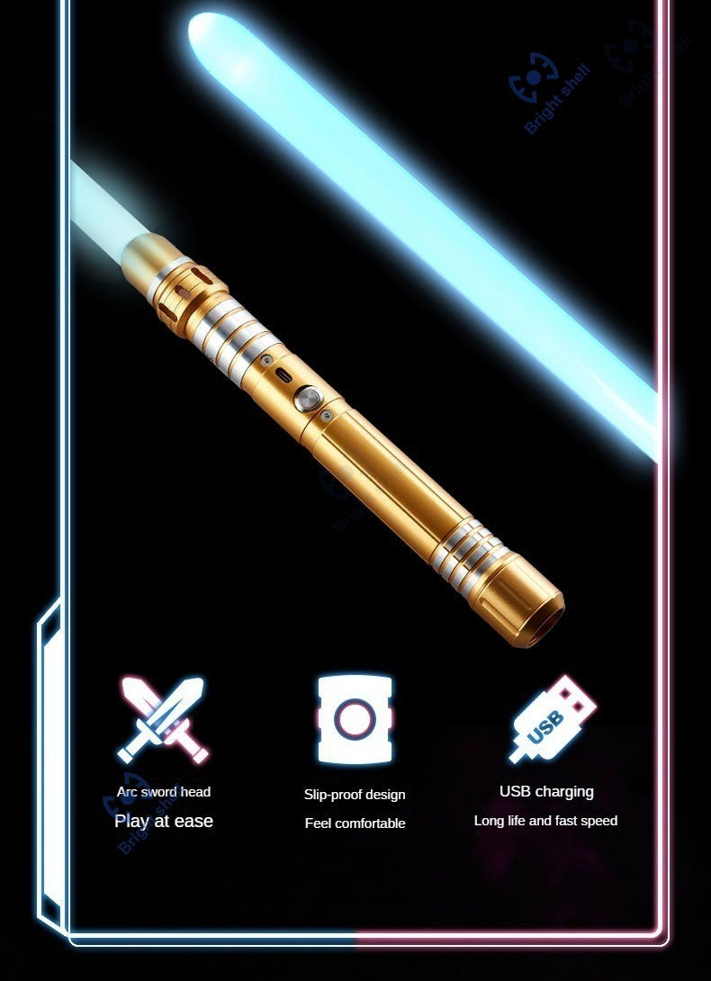 Metal Lightsaber Sword Toys RGB Light Saber 15Color Change Kids Soundfonts Force FX FOC Blaster Toys Jedi Sword Gift