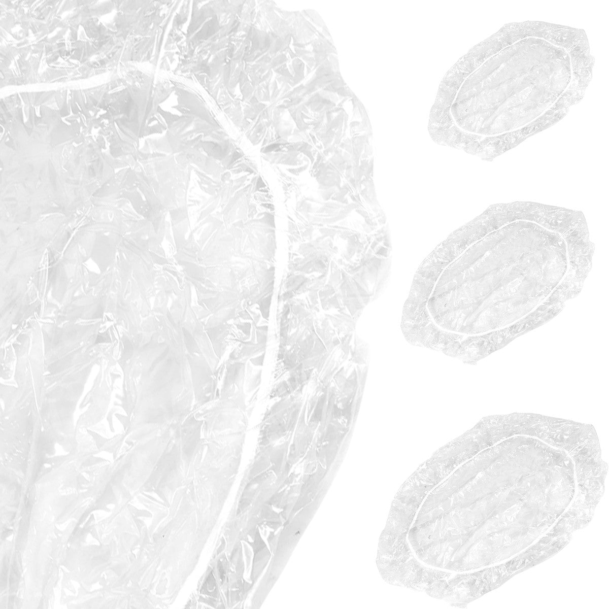 Fitted Clear Round Tablecloth Elastic Edged PVC Round Table Waterproof Oil-Proof Table Cover Protector Effortless to Clean Table