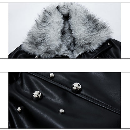 LUZHEN Winter Fashion High Quality Reversible Design Fur Liner Warm Leather Parka Men Original 2025 New Niche Padded Coat JY4797