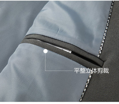 2025 Men's Slim Fit Business Casual Blazer High Quality Fashion All-in-One Banquet Korean Style Handsome Trend for All Seasons