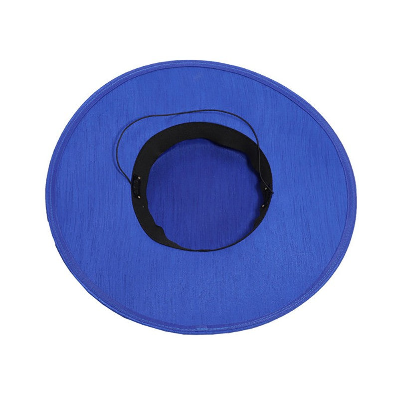 FS Elegante Chapéu de Aba Larga Marfim Feminino Grande Laço Ocasião Formal Kentucky Boné Feminino Casamento Coquetel Festa Fedora de Topo Reto 2024