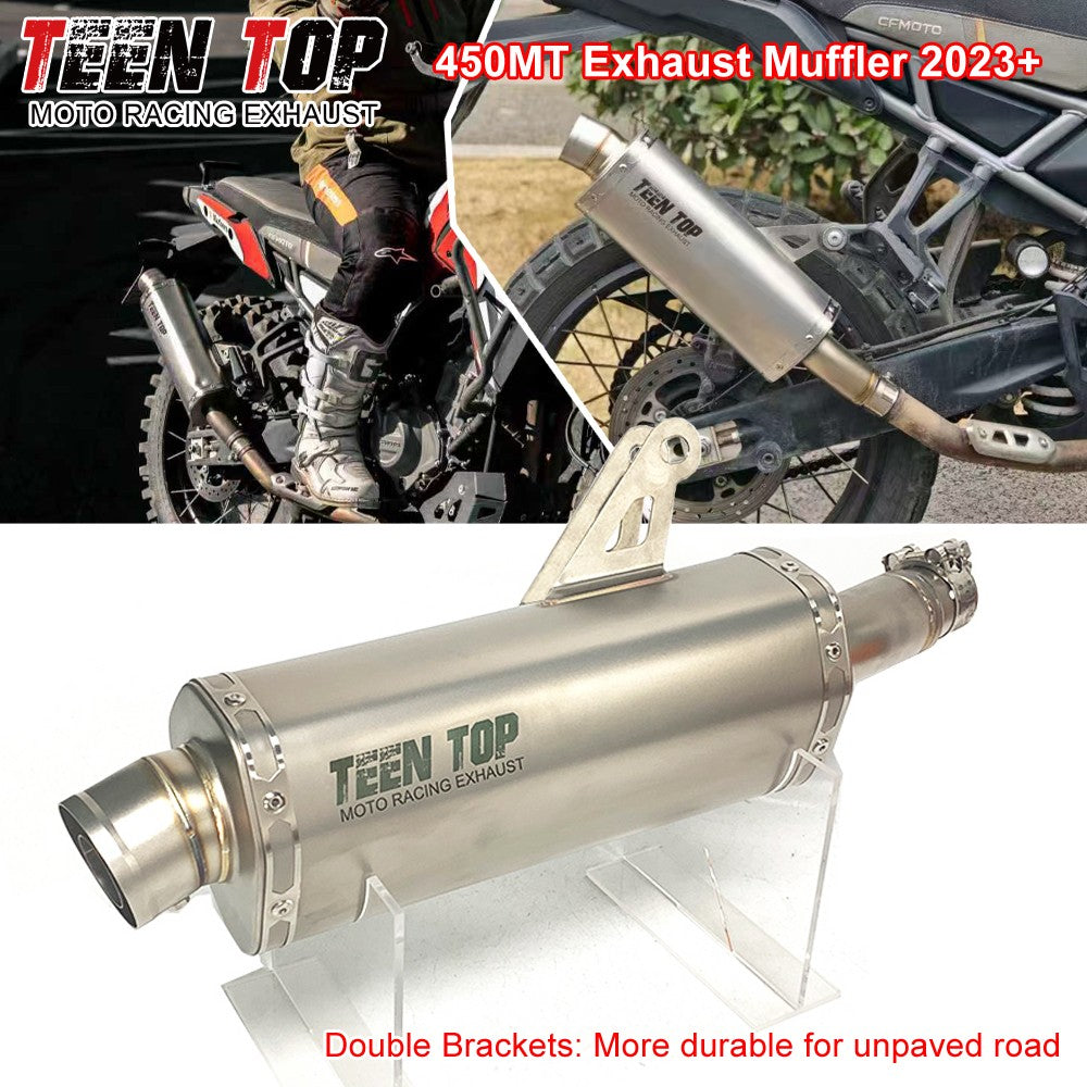 For CFMOTO 450MT Exhaust Muffler High Performance Stainless Steel Motorcycle Escape 450 MT Racing Moto Silencieux 2023+